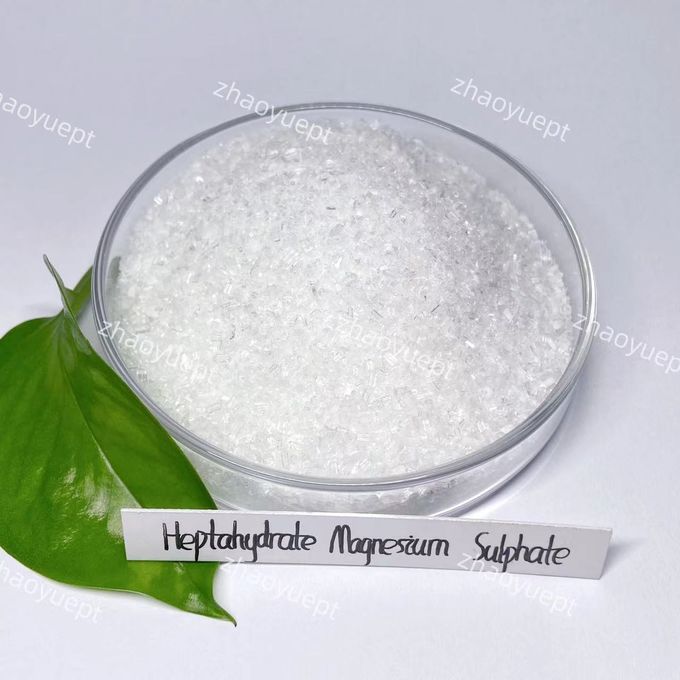 سولفات مغنیزیم غیر ارگانیک هپتا هیدرات 99٪ Min مواد خام شیمیایی 0